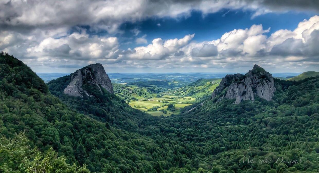 cloud - sky, scenics - nature, sky, beauty in nature, environment, tranquil scene, landscape, tranquility, mountain, nature, green color, no people, non-urban scene, plant, land, tree, day, mountain range, idyllic