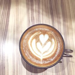 Close-up of cappuccino