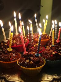 Food for sale at market stall