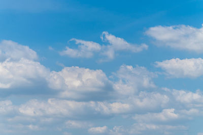 Low angle view of clouds in sky