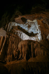 High angle view of rock formations