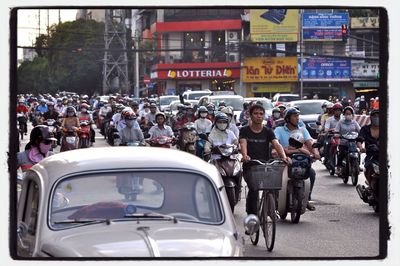 People on city street