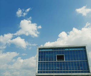 Low angle view of building against sky