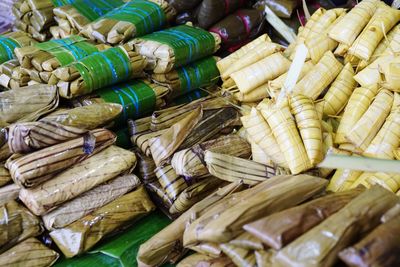 Full frame shot of vegetables for sale in market