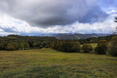 Scenic view of landscape against sky