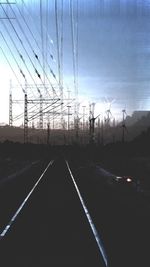 Electricity pylon against sky