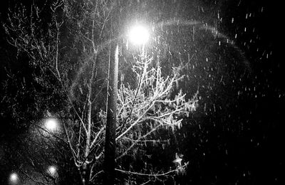 Low angle view of illuminated ferris wheel