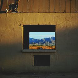 Built structures against the sky