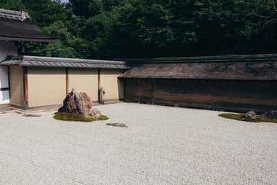 View of stone outside house