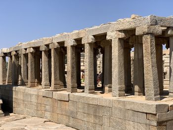 Exterior of temple against clear sky