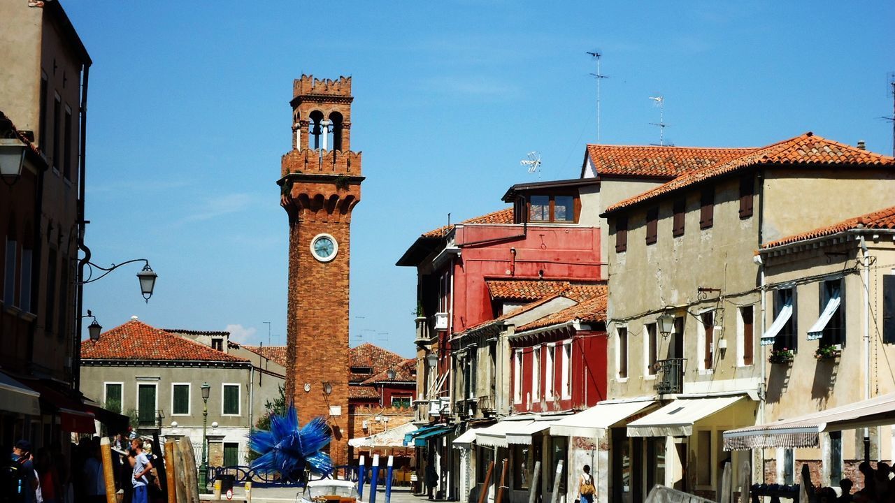 VIEW OF CLOCK TOWER IN CITY