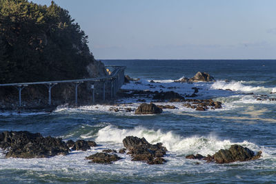 Scenic view of sea against sky