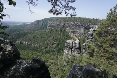 Scenic view of mountain against sky