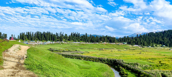 Panoramic view of landscape against sky