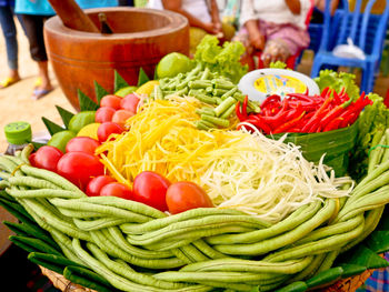 Close-up of fruits and vegetables