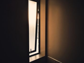 Open door of room