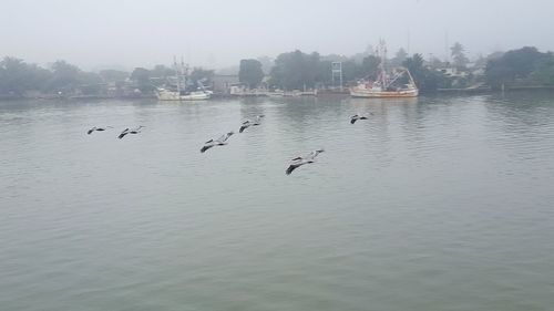 View of lake against sky