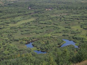 High angle view of landscape