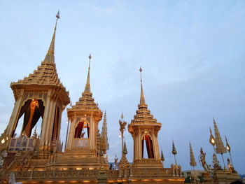 Low angle view of temple