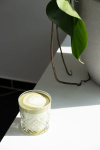 Close-up of coffee on table