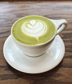 Close-up of coffee on table