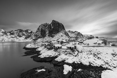 Scenic view of reine, lofoten