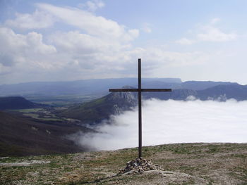 Scenic view of landscape against sky