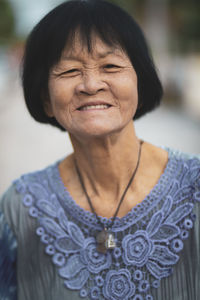 Portrait of smiling woman