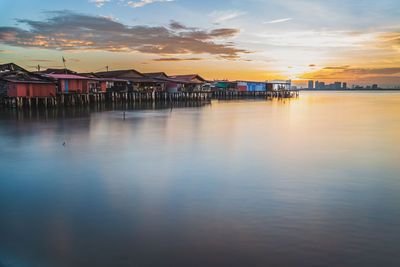 Chew jetty fisherman village in georgetown penang malaysia