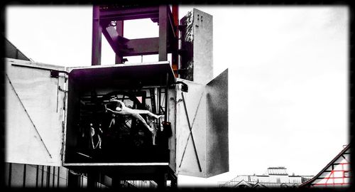 Construction site against sky