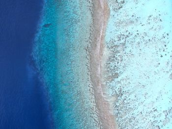 Drone photo ocean reef
