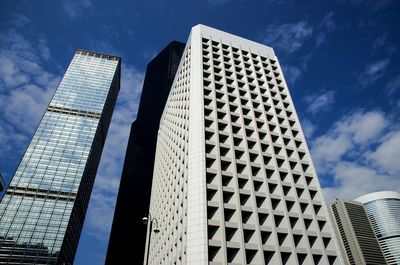 Low angle view of modern building against sky