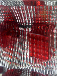 Row of objects on table