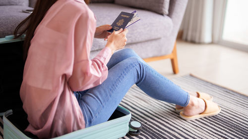 Young woman using mobile phone