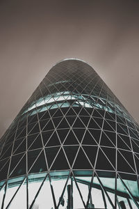 Low angle view of modern building against sky