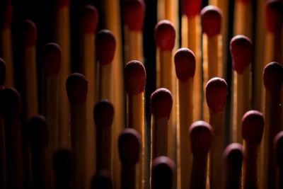 Full frame shot of matchsticks