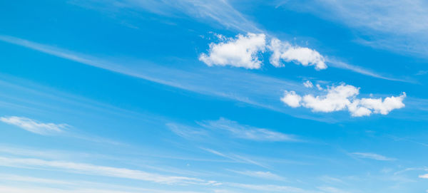 Low angle view of clouds in sky