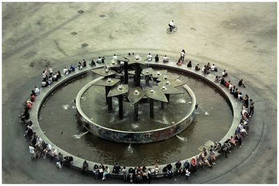 Group of people in stadium