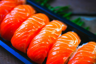 Close-up of fish for sale in market