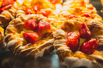 Close-up of sweet  pastries