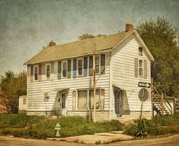 Old house against sky