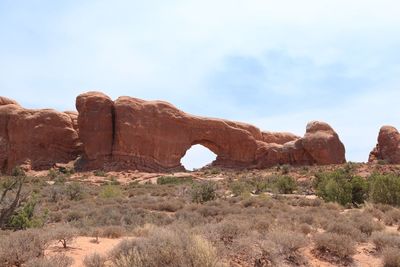 Rock formations in a desert