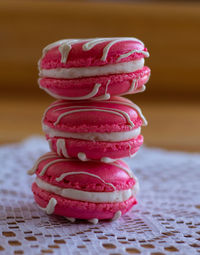 Close-up of dessert on table