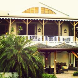 Built structure with trees in background