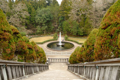 View of statue at park