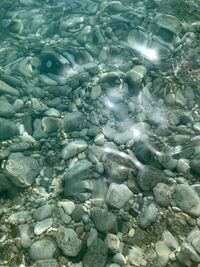 Full frame shot of water in swimming pool