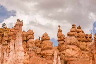 Panoramic view of rocks against sky