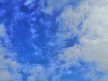 Low angle view of blue sky