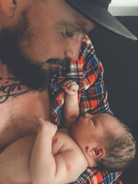 Father and daughter baby