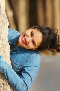 Portrait of smiling young woman